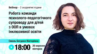 [Вебінар] Робота команди психолого-педагогічного супроводу для дітей з ООП