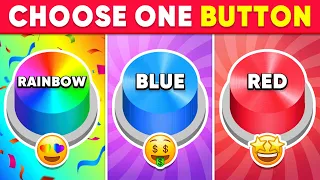 Choose One Button! Rainbow, Blue or Red Edition 🌈💙❤️ Quiz Shiba