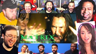 YOUTUBERS React to MATRIX 4: RESURRECTIONS TRAILER - EPIC REACTION MASHUPS