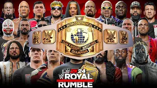 WWE 2K24 ROYAL RUMBLE MATCH FOR THE WHITE INTERCONTINENTAL CHAMPIONSHIP!