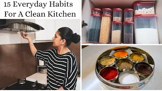 15 Everyday Habits For A Clean And Organized Kitchen