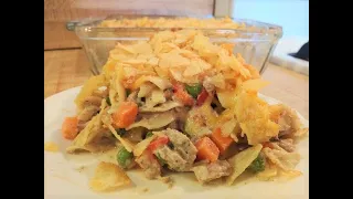 Easy Tuna Noodle Casserole Recipe (No Soup) 🐠🐟🧀🧅🧄