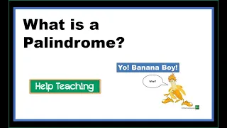 What is a Palindrome? | Vocabulary Lesson