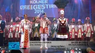 Das Kölner Dreigestirn bei Karneval in Köln 2014