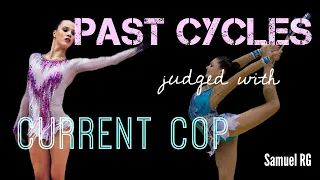 Past cycles and current CoP: judging old routines with the Code of Points 2017-2021