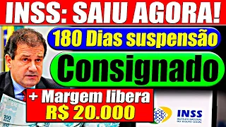 SAIU AGORA!! Suspensão Consignados + MARGEM SOCIAL R$ 20 MIL