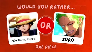 Would You Rather…? One Piece Characters ☠️