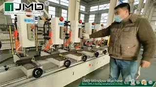JMD Window Machine: Aluminium Curtain Wall Multi head drilling machine