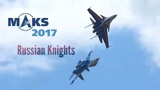 MAKS 2017 - Russian Knights with SU-30SM - HD 50fps