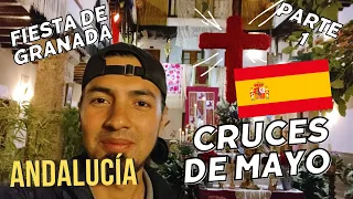 🇪🇦 CRUCES DE MAYO✝️ | ¿CÓMO ES LA FIESTA DE GRANADA? | 2-3 MAYO 2023 | 😁🎉