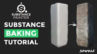 Substance Painter High Poly to Low Poly Texture Maps Baking Tutorial