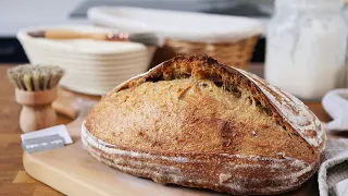 How to Make An Excellent Whole Wheat Sourdough Bread (50/50), Simplicity at It's BEST