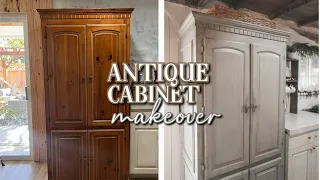 DIY Antique Cabinet | Easy Furniture Makeover