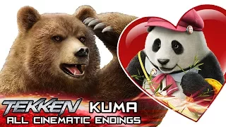 KUMA - All Cinematic Endings in TEKKEN Series (1995-2017)