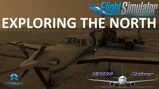 FSReborn FSR500 - Exploring the HIGH NORTH | AMAZING IFR in SNOWY SCANDINAVIA | Real Airline Pilot