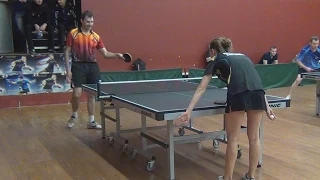 Ольга БАРАНОВА vs Алексей УЛАНОВ 3 МЕСТО (Полная версия), Настольный теннис, Table Tennis