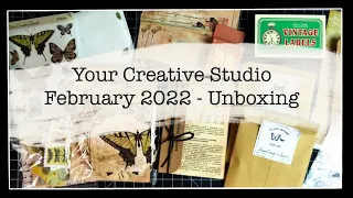 Your Creative Studio February 2022 | Unboxing | Craft Box | Vintage