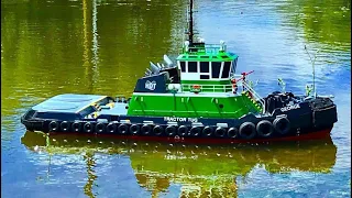 Tractor tug George. RC Tugboat with Z-Drives