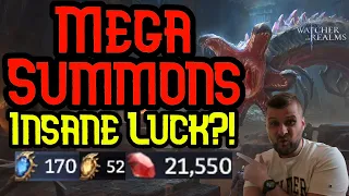 Insane Amount Of Summons! 52 Divine 300+ Rare Crystal Summons - Watcher of Realms