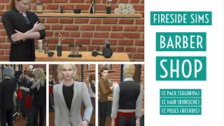 Trip to the barber shop [Sims 4] | Barber shop cc