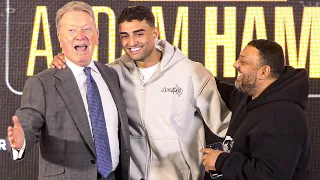 Frank Warren signs Naseem Hamed son Aadam! • FULL PRESS CONFERENCE | TNT Sports Boxing