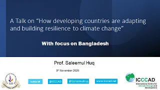 How developing countries are adapting and building resilience to climate change -focus on Bangladesh