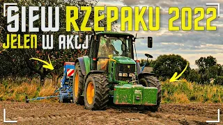 🔥!?Jeleń na Wsteku!?🔥Siew Rzepaku 2022🔥John Deere 6630/Lemken Saphir 7