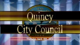 Quincy City Council: April 18, 2019 Education Committee
