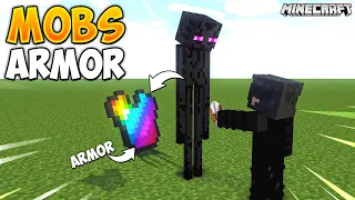 Minecraft But MOBS Give CUSTOM ARMOR...