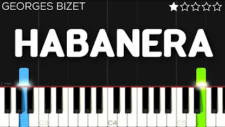 Georges Bizet - Habanera - Carmen | EASY Piano Tutorial