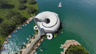 Architecture 3D Animation - Floating Iconic Mosque