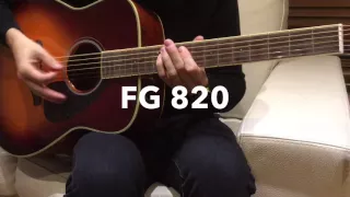 Yamaha FG 800 & FG 820 quick sound comparison