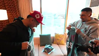 DELIVERING SNEAKERS TO CHAMPIONSHIP BOXER BEFORE HIS FIGHT - TEOFIMO LOPEZ