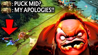 PUCK MID vs My Pudge? My Apologies Bro! | Genius Pudge