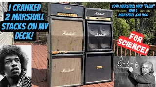 I Cranked Two Marshall Stacks At The Same Time On My Deck For Science. And It Was Heard Miles Away!