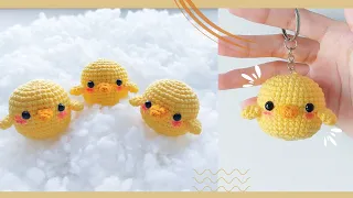 Crochet Baby Chicken Keychain - Cute Amigurumi Pattern  NHÀ LEN