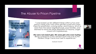 Disrupting the Abuse to Prison Pipeline for Women, Girls, and Gender Expansive Youth