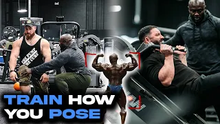 THE ART OF POSING TRAINING WITH WEIGHTS | ft. MIKE ASIEDU, NOAH HAMILTON AND ANTOINE VAILLANT