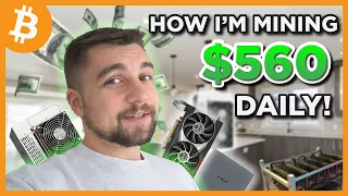 I'm EARNING $560 A DAY at home MINING BITCOIN and DOGE?!