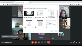 tutorial / cara share screen / presentasi di dalam Google meet. LANGSUNG PAHAM