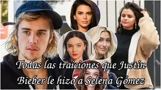 Todas las traiciones de Justin a Selena (Jelena historia)