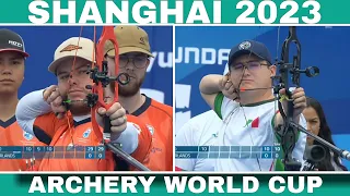 Mexico v Netherlands ||  compound men team gold || Shanghai 2023 ||Archery World Cup