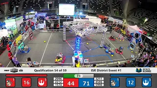 Qualification 54 - 2020 ISR District Event #1