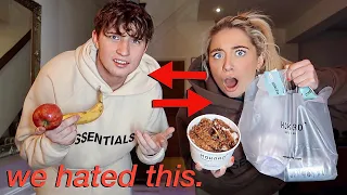 Swapping DIETS with my brother for 24hours!! * we hated this*