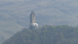 Easter Sunday Wallace Monument Abbey Craig Near Stirling Scotland