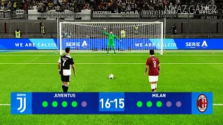 PES 2020 | Juventus vs Milan | Penalty Shootout | Gameplay PC