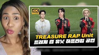 TREASURE RAP Unit FC Seoul Halftime Performance | Reaction