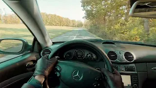 Mercedes CLK w209 270 cdi POV I autumn scenic drive