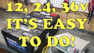 How to Properly Wire 12v, 24v & 36 Volt Trolling Motor Batteries In Your Boat (Series vs. Parallel)