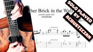 Another Brick in the Wall solo TAB - acoustic guitar solo tab (PDF + Guitar Pro)